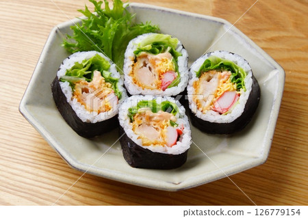 Shrimp cutlet roll 126779154