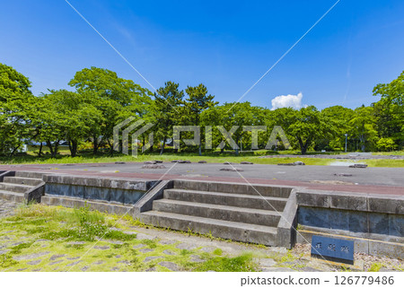 National Treasure Taga Castle Monument Spring Taga Castle Historic Site Taga Castle South Gate 126779486