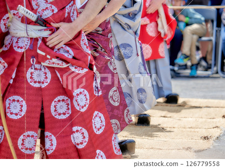 People practicing archery People practicing archery 126779558