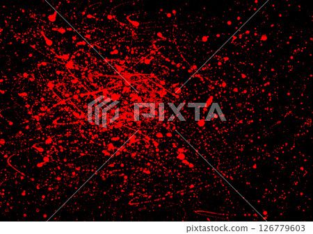 血跡血跡恐怖水彩插圖 126779603