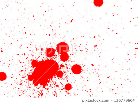 Bloodstains Blood Splash Horror Watercolor Illustration Bloodstains Blood Splash Horror Watercolor Illustration 126779604