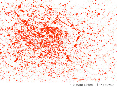 血跡血跡恐怖水彩插圖 126779608