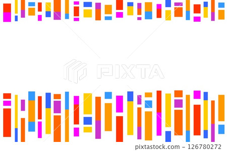框架、幾何圖案、正方形、白色背景、橙色、黃色 框架、幾何圖案、正方形、白色背景、橙色、黃色 126780272