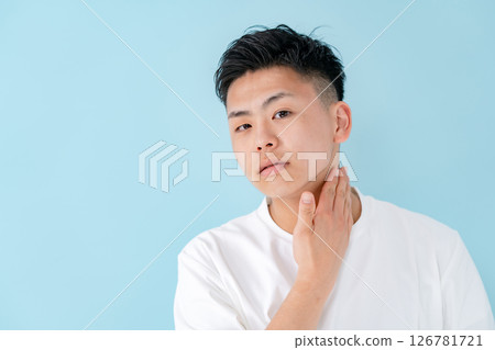 Young men skin care 126781721