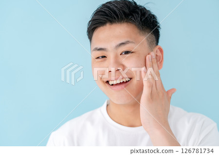 Young men skin care 126781734