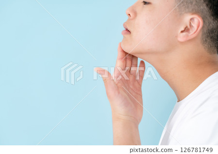 Young man, beard, unshaved Young man, beard, unshaved 126781749