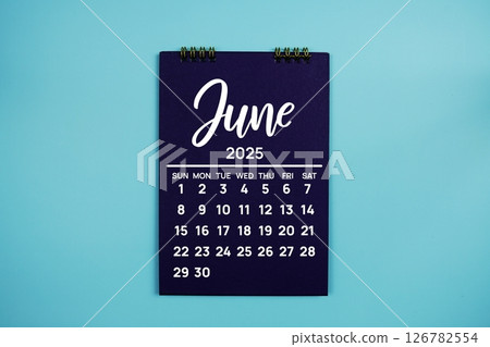 June 2025 annual monthly desk calendar for planning and management 126782554