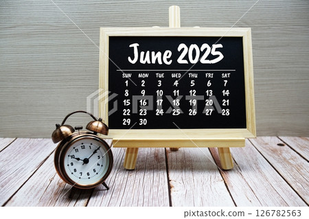 June 2025 annual monthly desk calendar for planning and management 126782563