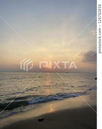美麗的海灘日落 126782656