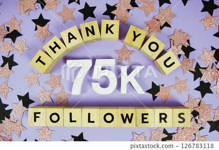 Thank You 75000, 75K Followers congratulation and celebration social media subscribers and followers Thank You 75000, 75K Followers congratulation and celebration social media subscribers and followers 126783118