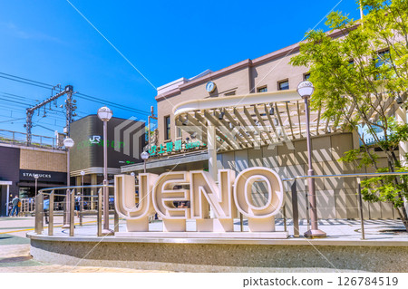 日本東京城市景觀。上野站廣小路口等的景色邁向新時代=5月28日 126784519