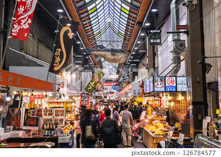 《Osaka Prefecture》Kuromon Market/Shopping district 《Osaka Prefecture》Kuromon Market/Shopping district 126784577