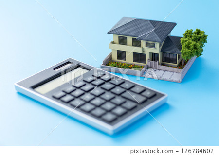 House and calculator 126784602