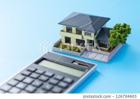 House and calculator House and calculator 126784603