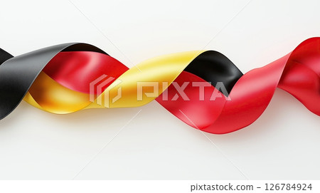 flag, germany, ribbon 126784924