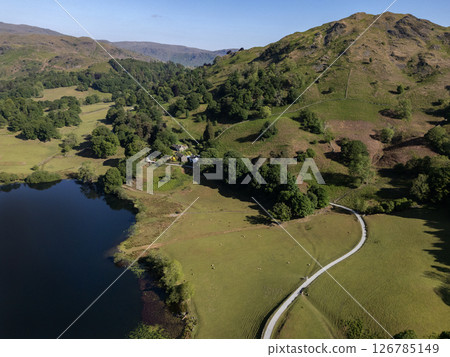 Loughrigg Tarn in the Lake District - Cumbria in the United Kingdom 126785149