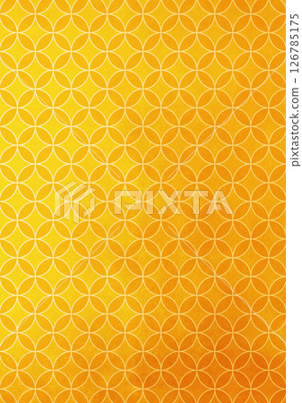 Bright Japanese pattern background with cloisonne gold leaf (background material) Gold leaf 126785175