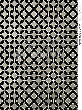 Japanese pattern background of silver foil with cloisonne pattern (background material) Gray foil 126785189