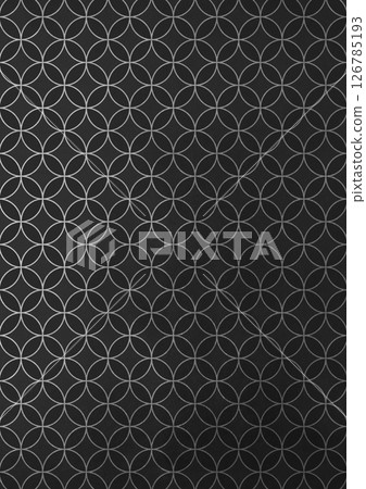 Japanese pattern background of silver foil with cloisonne pattern (background material) Gray foil 126785193