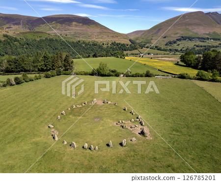 Castlerigg Prehistoric Stone Circle - Keswick in Cumbria - England Castlerigg Prehistoric Stone Circle - Keswick in Cumbria - England 126785201