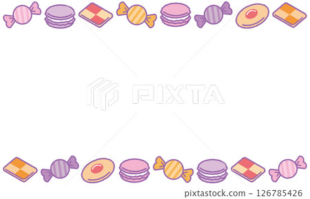 夢幻色彩方案糖果線框 126785426