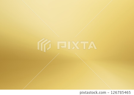 Gold background studio with light. Vector illustration 126785465