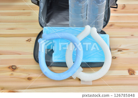 防暑用品、頸部冷卻器、補水、防暑用品、防暑用品、盛夏預防用品 126785848
