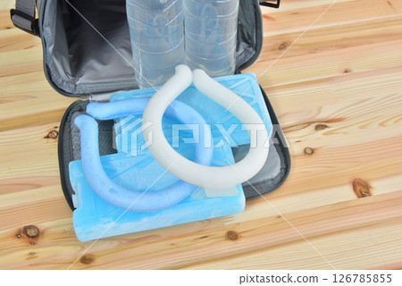 防暑用品、頸部冷卻器、補水、防暑用品、防暑用品、盛夏預防用品 126785855