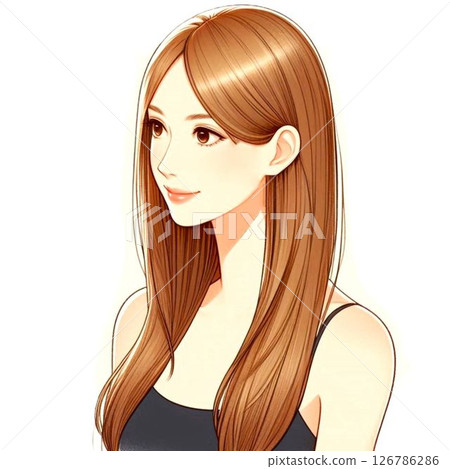 Long-haired women 126786286
