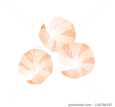 Peeled shrimp 126786587