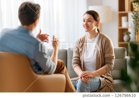 Consultation of the patient with a psychologist Consultation of the patient with a psychologist 126786610