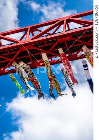 中尾條城公園的鯉魚旗【長崎縣西園木郡長與町】 126786659