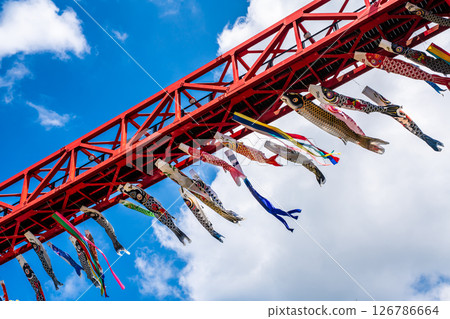中尾條城公園的鯉魚旗【長崎縣西園木郡長與町】 126786664