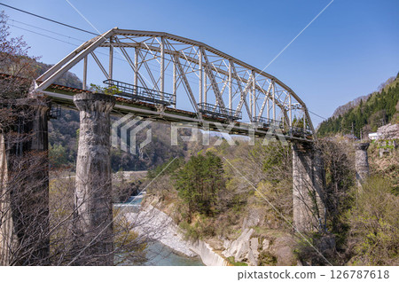 Oito Line, downstream from Himekawa River, Hakuba Village 126787618