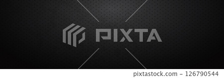 Black perforated background with black holes and glow 126790544