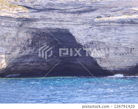 Sea and Mountain View. Corsica. French Island. Port Bonifacio. Sea and Mountain View. Corsica. French Island. Port Bonifacio. 126791420