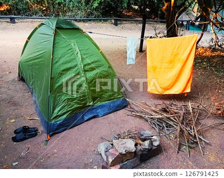 Campsite view, Chobe National Park, Botswana 126791425