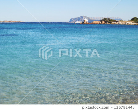 Island Sardinia. Beautiful sea view. 126791443