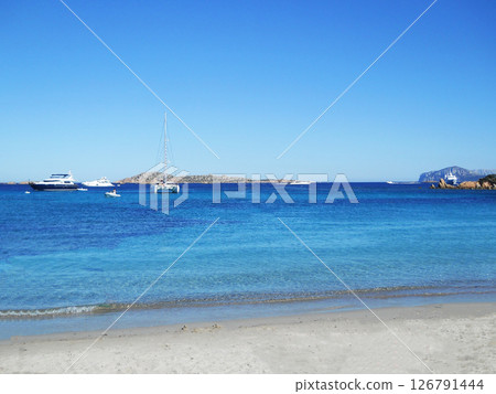 Island Sardinia. Beautiful sea view. Island Sardinia. Beautiful sea view. 126791444