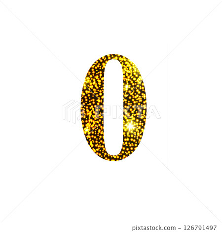 Golden number 0. Numbers for design 126791497