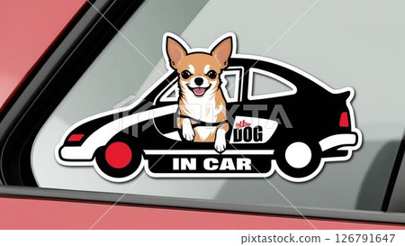 dog in car by chihuahua 126791647
