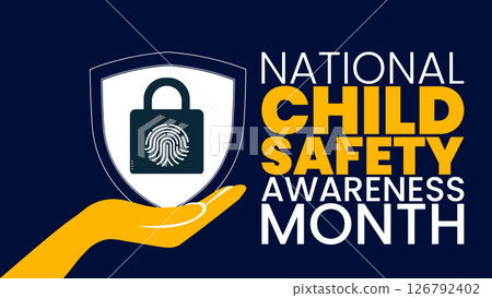 Safe Kids, Strong Futures, Child Safety Awareness Month design templet Safe Kids, Strong Futures, Child Safety Awareness Month design templet 126792402