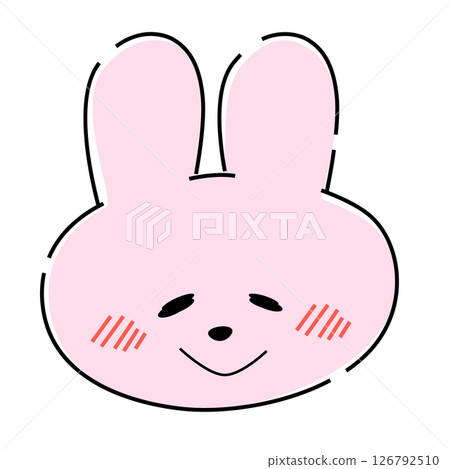 害羞的粉紅兔子插圖29 126792510