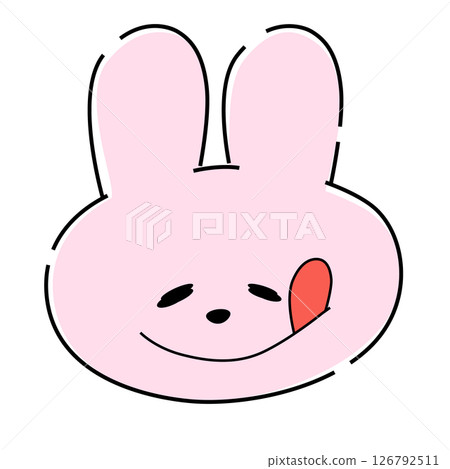 30幅美味的粉紅兔子插圖 126792511