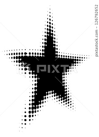 Halftone star design element Halftone star design element 126792652