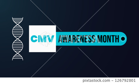 National Congenital Cytomegalovirus awareness month design templet	 126792801