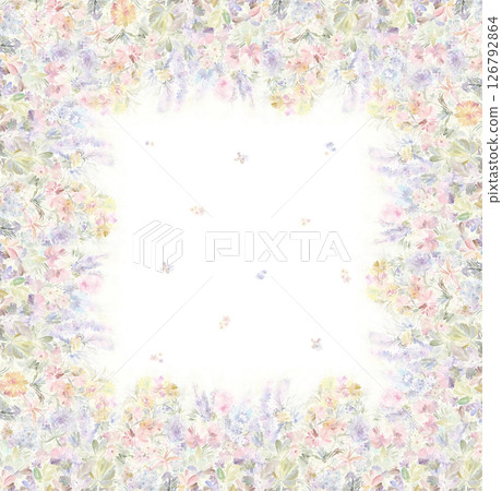 Artistic Geometric Floral Scrollwork Hand Drawn Patterns 126792864