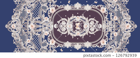 Artistic Geometric Floral Scrollwork Hand Drawn Patterns Artistic Geometric Floral Scrollwork Hand Drawn Patterns 126792939