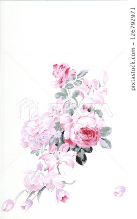 Harmonious Geometric Shapes with Floral Scroll Motif Illustrations Harmonious Geometric Shapes with Floral Scroll Motif Illustrations 126792971