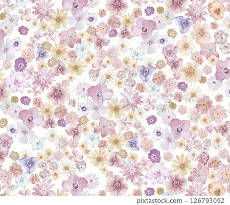 Unique Hand Painted Geometric and Curly Floral Design Artworks 126793092